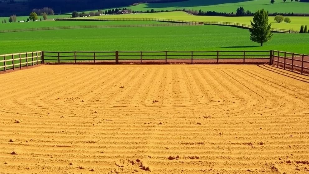 Så anläggs en perfekt ridbana på åkermark