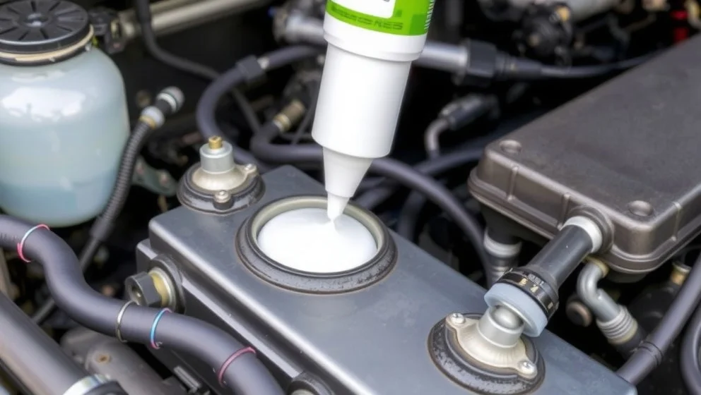 Silikon som tål bensin från Biltema